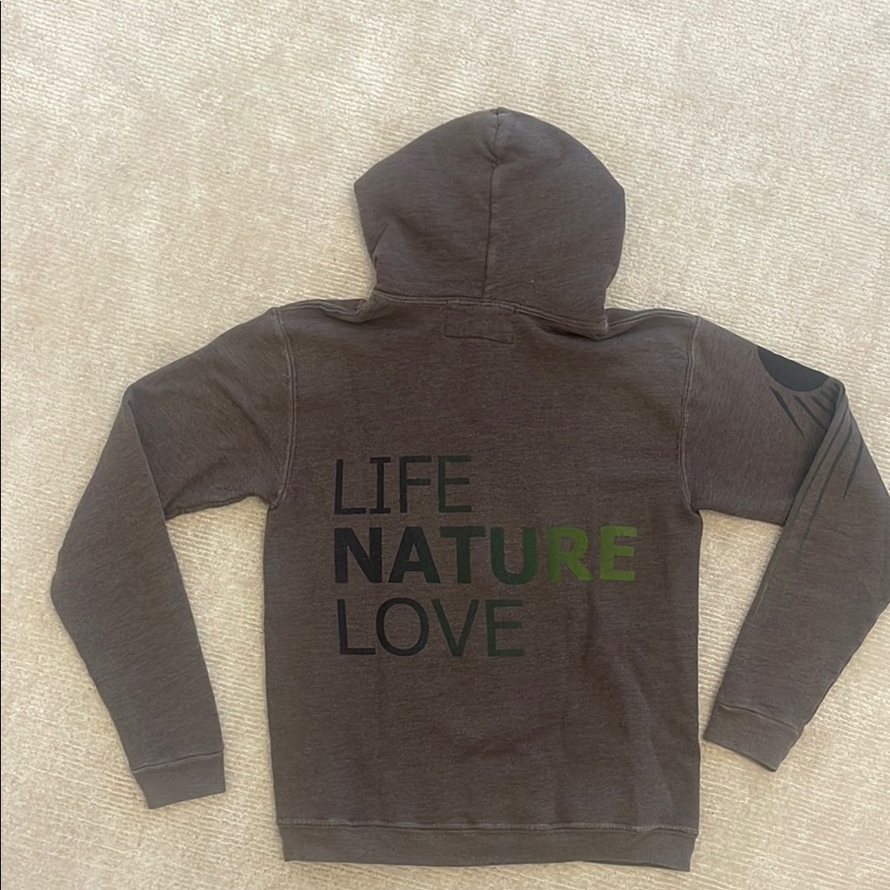 Freecity Brown Sweatshirt Hoodie Zip-Up - Picture 2 of 3